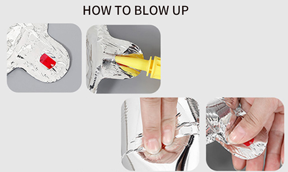 How to blow up foil balloon?