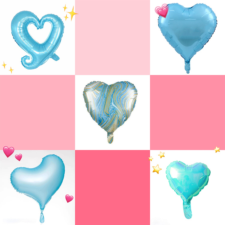 Blue Heart Balloon