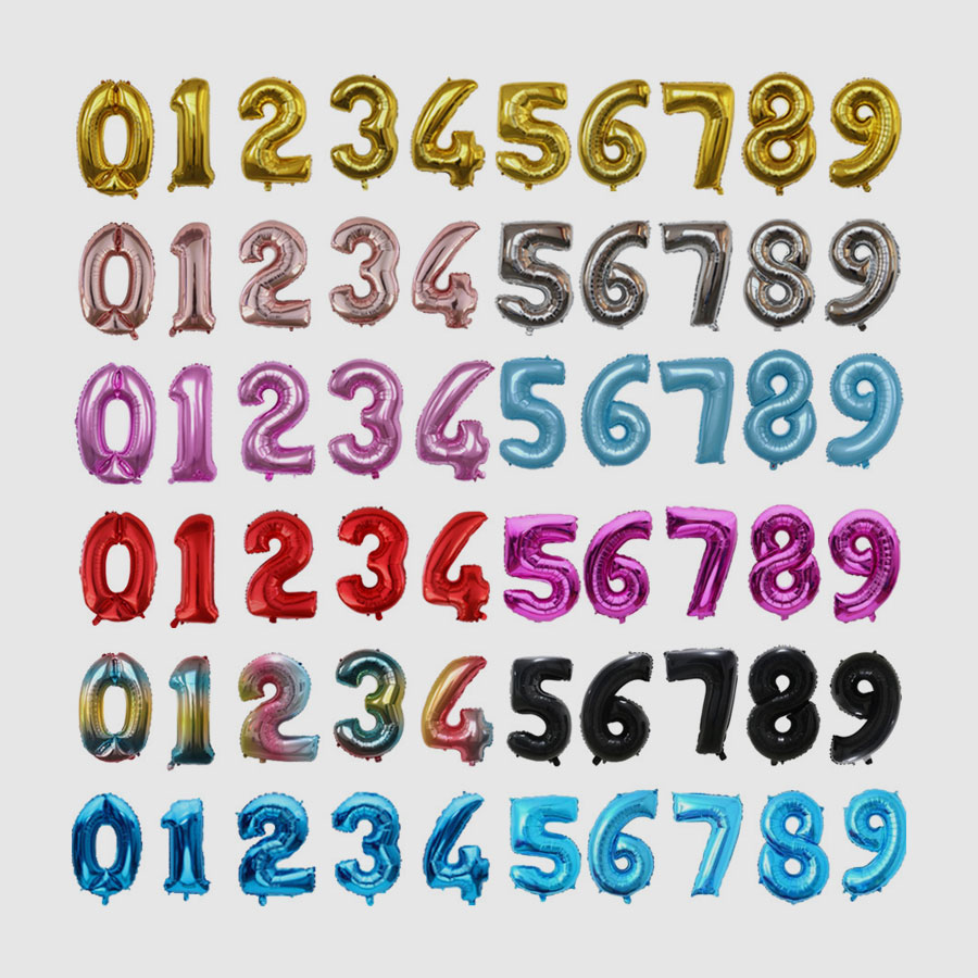 Foil Number Balloons