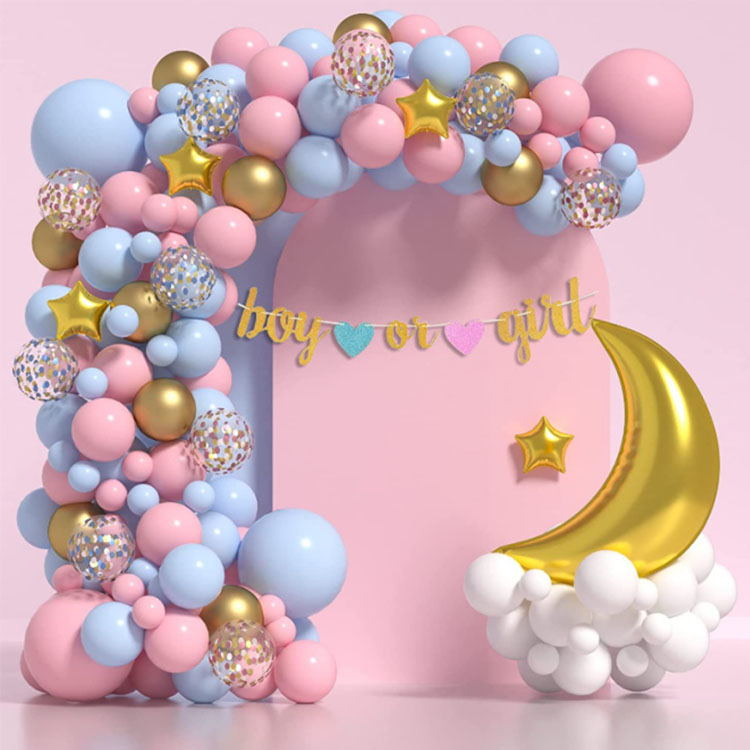 Gender Reveal Series Balloon Chain Arch Set