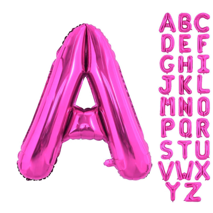 Pink Letter Balloons