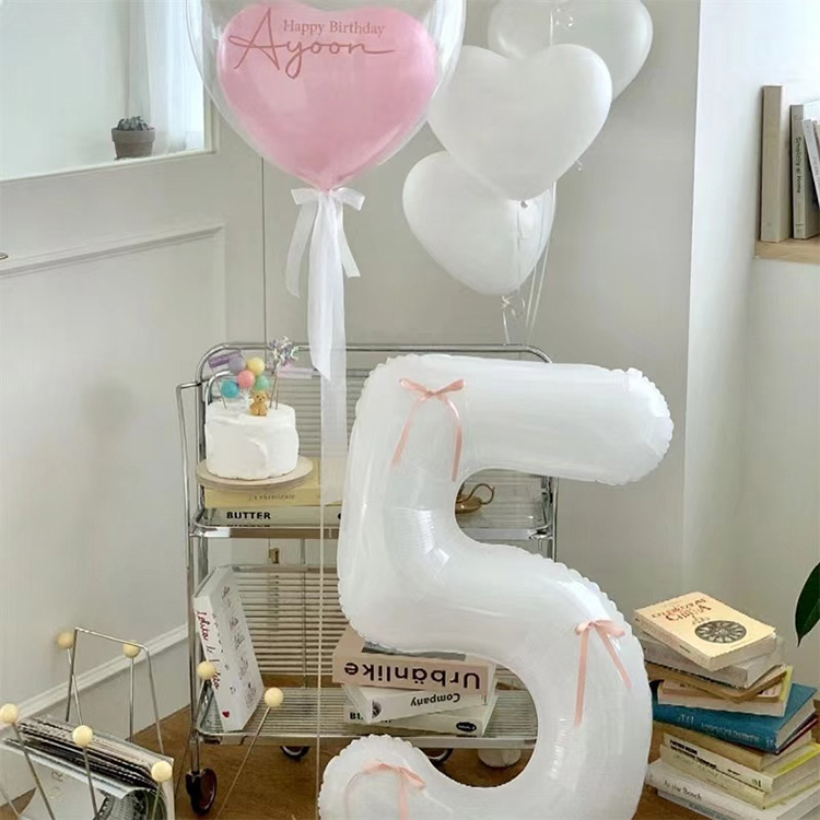 White Foil Balloons